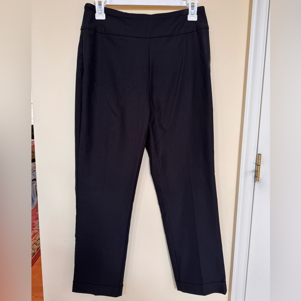 NWOT Tribal Fia Cuffed Cropped Trouser women’s size 6 black